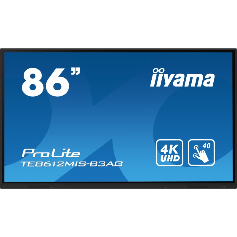 iiyama ProLite TE8612MIS-B3AG 218,4cm (86") 4K UHD Touch Monitor HDMI/VGA/USB-C